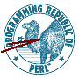 Programming Republic of Perl camel with clock hacked on top